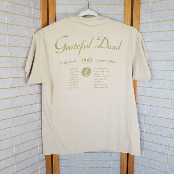 Junk Food Grateful Dead 1993 Graphic T-Shirt Tan Size Large NWT - Picture 1 of 8
